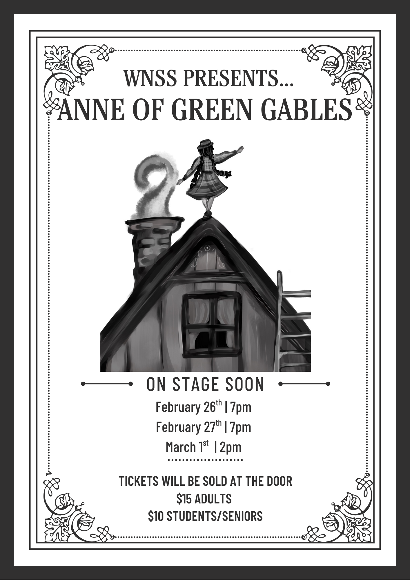 Black and Grey Vintage Trend Style Halloween Party A3 Poster