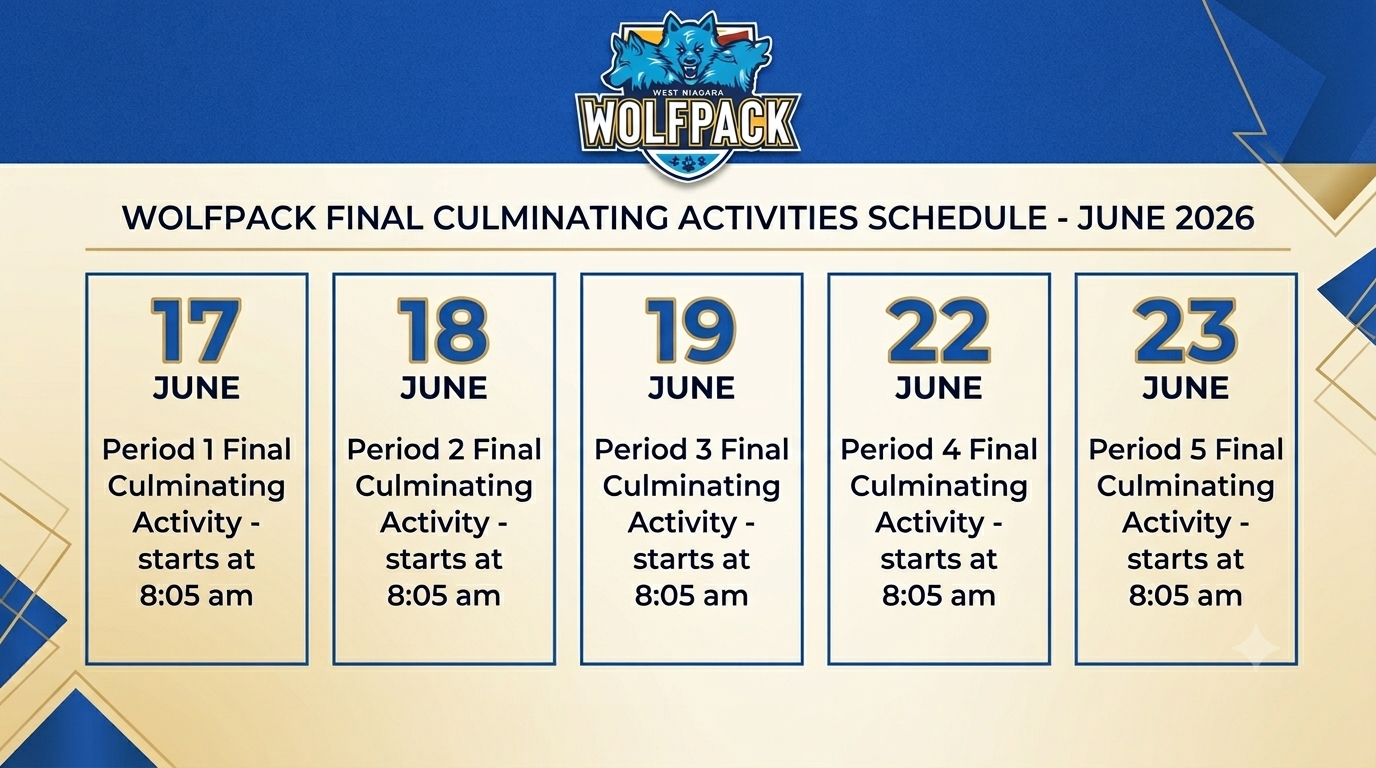 Culminating Schedule