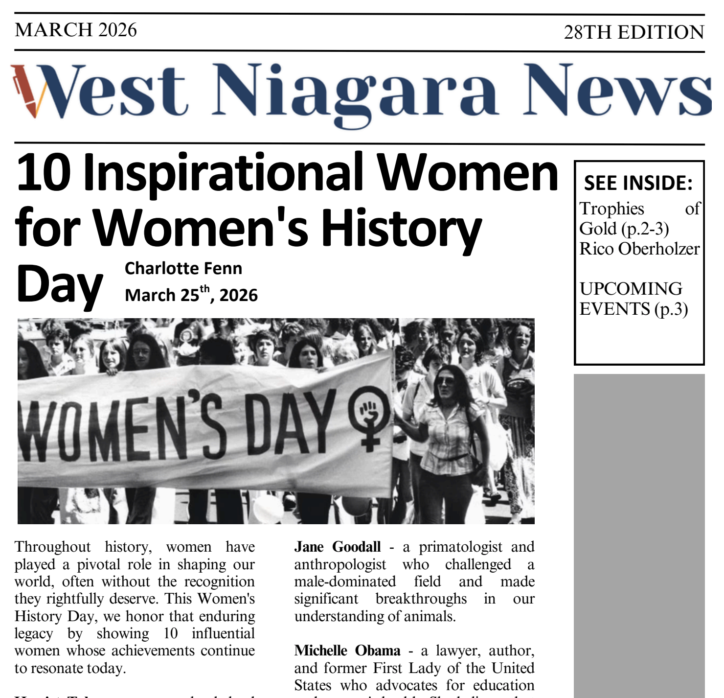 March Niagara News